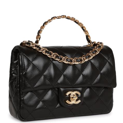 chanel bag hanger|chanel mini flap bag with top handle.